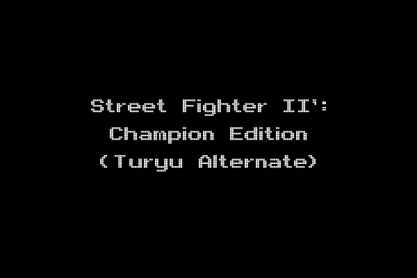 Street Fighter II': Champion Edition (Turyu Alternate)