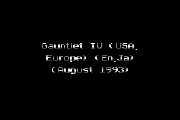 Gauntlet IV (USA, Europe) (En,Ja) (August 1993)