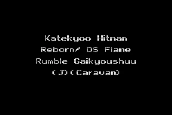Katekyoo Hitman Reborn! DS Flame Rumble Gaikyoushuu (J)(Caravan)
