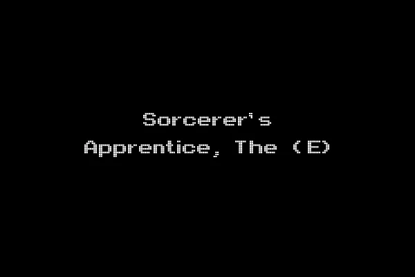 Sorcerer's Apprentice, The (E)