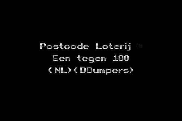 Postcode Loterij - Een tegen 100 (NL)(DDumpers)