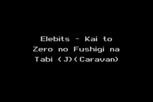 Elebits - Kai to Zero no Fushigi na Tabi (J)(Caravan)