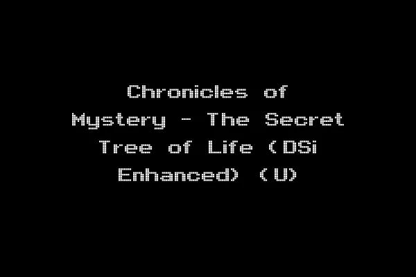 Chronicles of Mystery - The Secret Tree of Life (DSi Enhanced) (U)