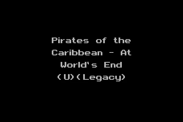 Pirates of the Caribbean - At World's End (U)(Legacy)