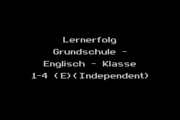 Lernerfolg Grundschule - Englisch - Klasse 1-4 (E)(Independent)