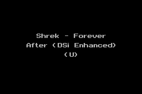 Shrek - Forever After (DSi Enhanced) (U)