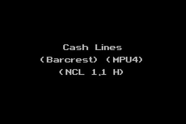Cash Lines (Barcrest) (MPU4) (NCL 1.1 H)