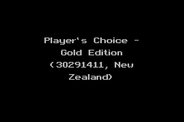 Player's Choice - Gold Edition (30291411, New Zealand)