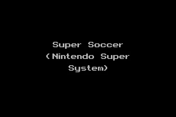 Super Soccer (Nintendo Super System)