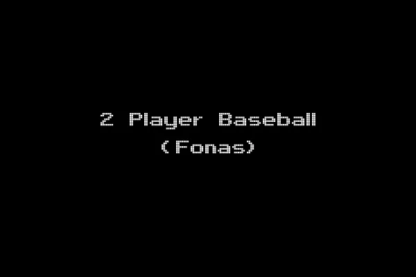 2 Player Baseball (Fonas)
