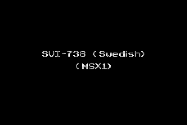 SVI-738 (Swedish) (MSX1)