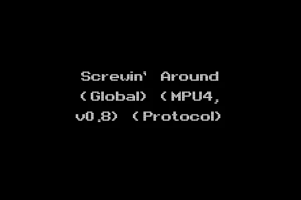 Screwin' Around (Global) (MPU4, v0.8) (Protocol)