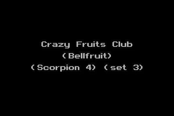 Crazy Fruits Club (Bellfruit) (Scorpion 4) (set 3)