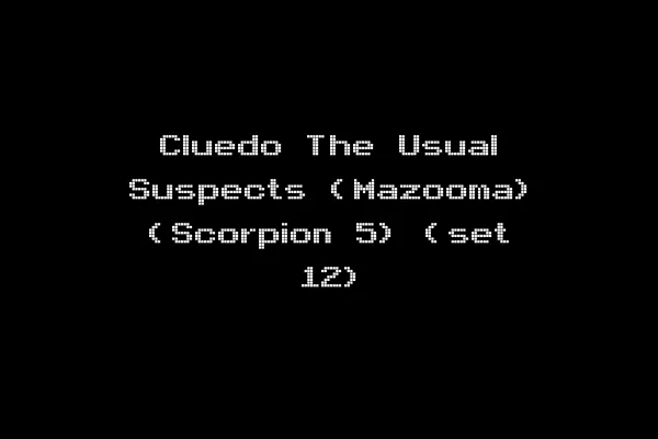 Cluedo The Usual Suspects (Mazooma) (Scorpion 5) (set 12)