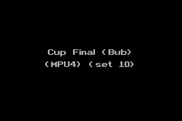Cup Final (Bwb) (MPU4) (set 10)