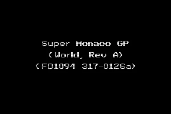 Super Monaco GP (World, Rev A) (FD1094 317-0126a)