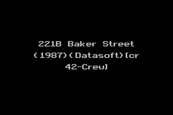221B Baker Street (1987)(Datasoft)[cr 42-Crew]