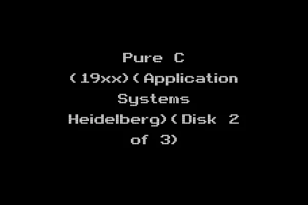 Pure C (19xx)(Application Systems Heidelberg)(Disk 2 of 3)