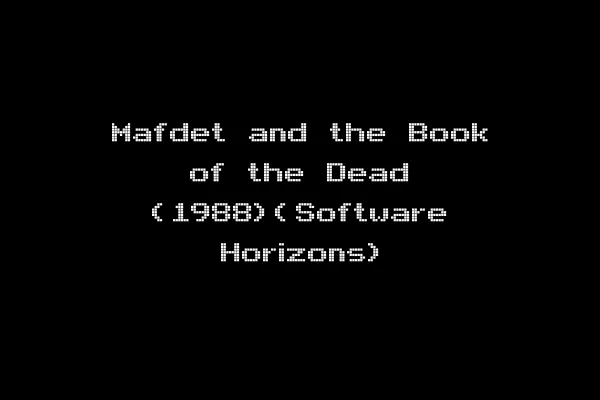Mafdet and the Book of the Dead (1988)(Software Horizons)