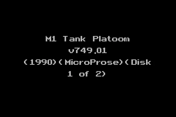M1 Tank Platoom v749.01 (1990)(MicroProse)(Disk 1 of 2)