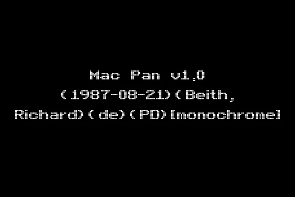 Mac Pan v1.0 (1987-08-21)(Beith, Richard)(de)(PD)[monochrome]