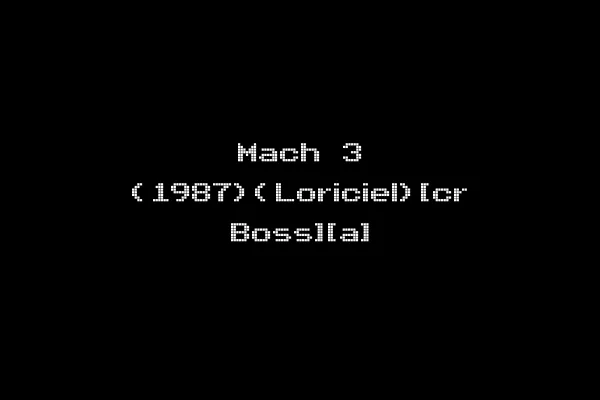Mach 3 (1987)(Loriciel)[cr Boss][a]