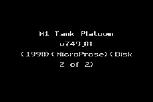 M1 Tank Platoom v749.01 (1990)(MicroProse)(Disk 2 of 2)