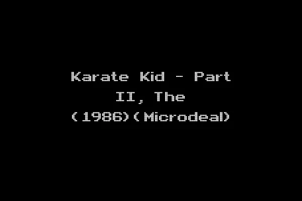 Karate Kid - Part II, The (1986)(Microdeal)