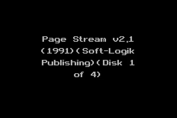 Page Stream v2.1 (1991)(Soft-Logik Publishing)(Disk 1 of 4)