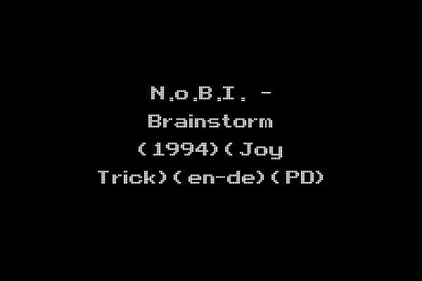 N.o.B.I. - Brainstorm (1994)(Joy Trick)(en-de)(PD)