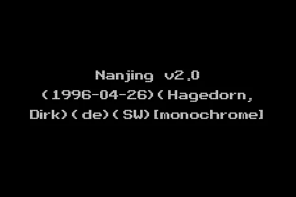 Nanjing v2.0 (1996-04-26)(Hagedorn, Dirk)(de)(SW)[monochrome]