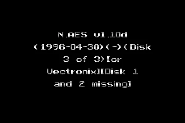N.AES v1.10d (1996-04-30)(-)(Disk 3 of 3)[cr Vectronix][Disk 1 and 2 missing]