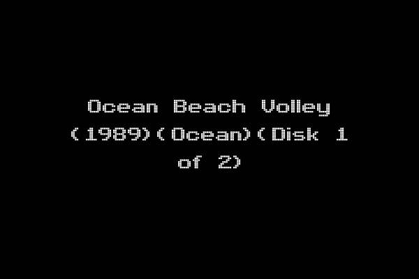 Ocean Beach Volley (1989)(Ocean)(Disk 1 of 2)
