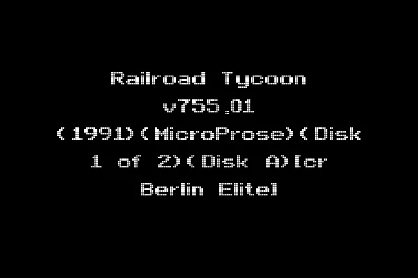 Railroad Tycoon v755.01 (1991)(MicroProse)(Disk 1 of 2)(Disk A)[cr Berlin Elite]
