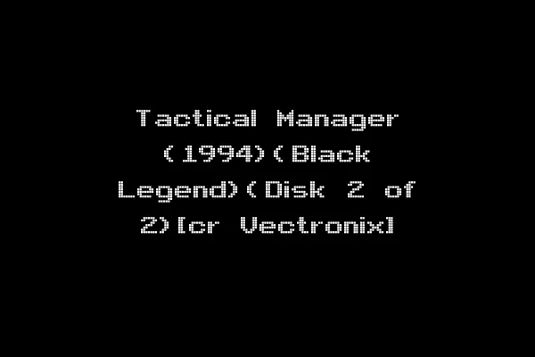Tactical Manager (1994)(Black Legend)(Disk 2 of 2)[cr Vectronix]