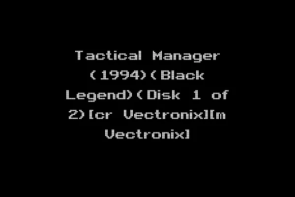 Tactical Manager (1994)(Black Legend)(Disk 1 of 2)[cr Vectronix][m Vectronix]