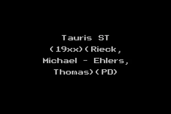 Tauris ST (19xx)(Rieck, Michael - Ehlers, Thomas)(PD)