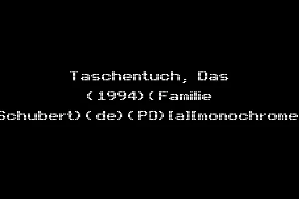 Taschentuch, Das (1994)(Familie Schubert)(de)(PD)[a][monochrome]