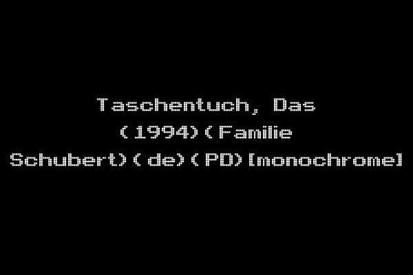 Taschentuch, Das (1994)(Familie Schubert)(de)(PD)[monochrome]