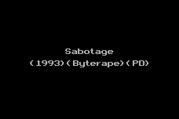 Sabotage (1993)(Byterape)(PD)