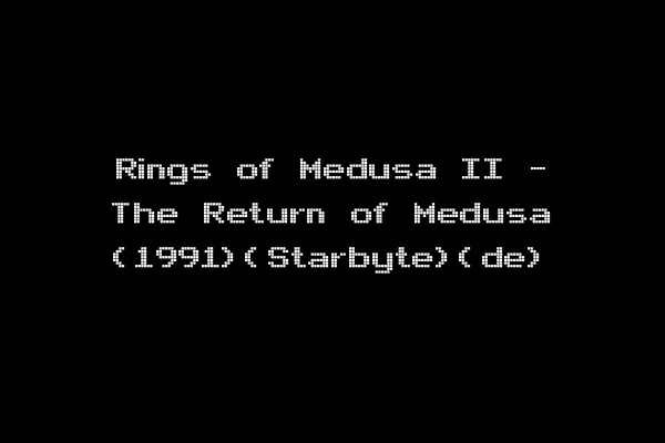 Rings of Medusa II - The Return of Medusa (1991)(Starbyte)(de)