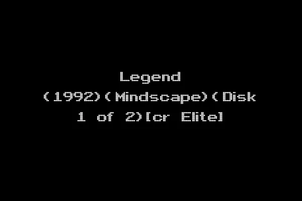 Legend (1992)(Mindscape)(Disk 1 of 2)[cr Elite]