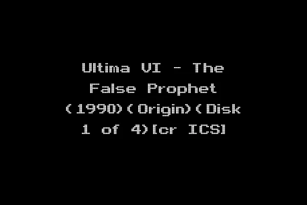 Ultima VI - The False Prophet (1990)(Origin)(Disk 1 of 4)[cr ICS]