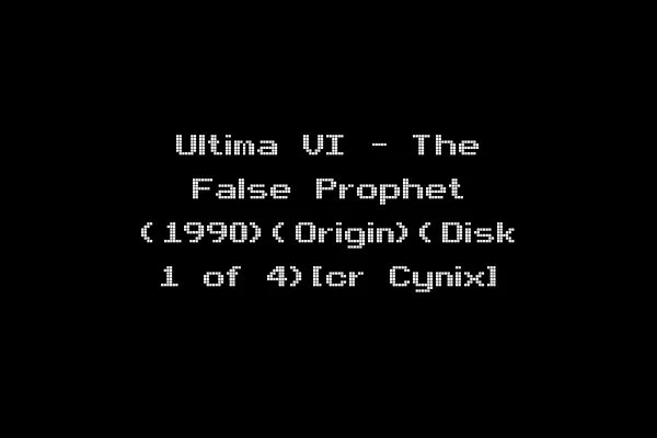Ultima VI - The False Prophet (1990)(Origin)(Disk 1 of 4)[cr Cynix]