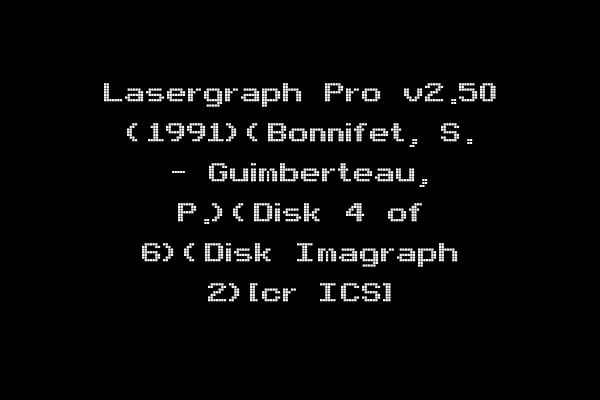 Lasergraph Pro v2.50 (1991)(Bonnifet, S. - Guimberteau, P.)(Disk 4 of 6)(Disk Imagraph 2)[cr ICS]