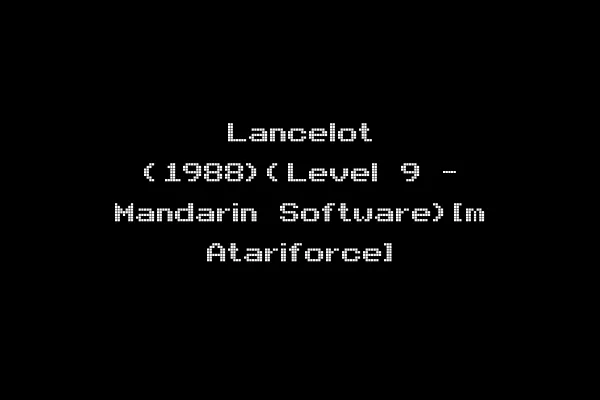 Lancelot (1988)(Level 9 - Mandarin Software)[m Atariforce]