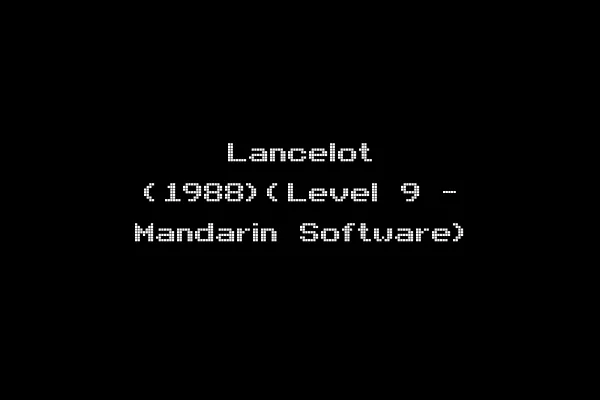 Lancelot (1988)(Level 9 - Mandarin Software)