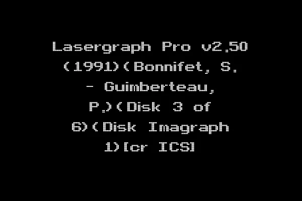 Lasergraph Pro v2.50 (1991)(Bonnifet, S. - Guimberteau, P.)(Disk 3 of 6)(Disk Imagraph 1)[cr ICS]