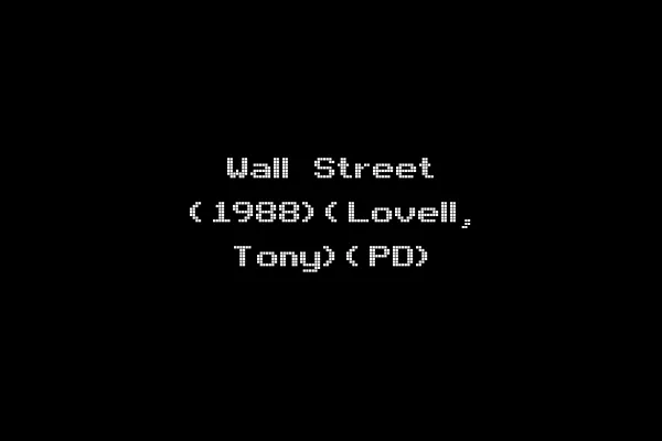 Wall Street (1988)(Lovell, Tony)(PD)