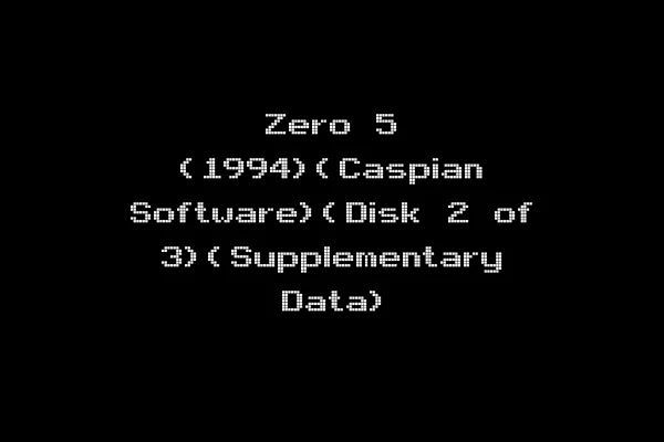 Zero 5 (1994)(Caspian Software)(Disk 2 of 3)(Supplementary Data)